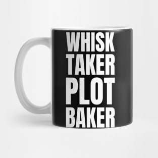 The Culinary Wordsmith: Whisk Taker and Plot Baker - Ideal Gift for Book Lovers, Chefs, and Cooks Mug